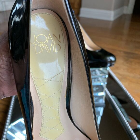 Joan & David Dark Green Patent Leather Formal Heels - Picture 6 of 13